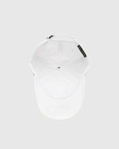 POM POM COTTON TWILL CAP - WHITE