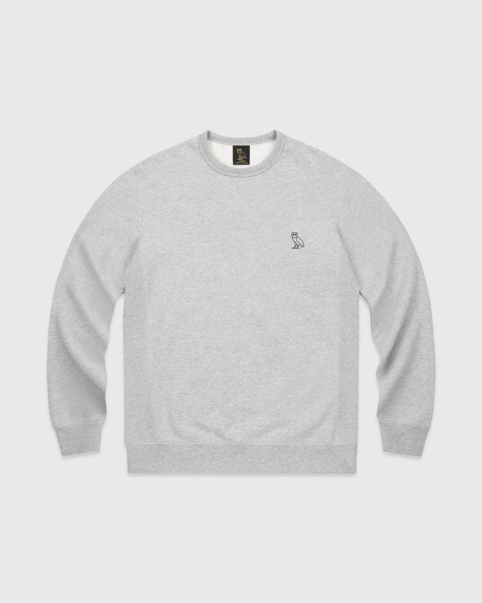 OVO Classic Owl Crewneck Heather Grey